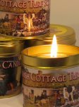 Irish Turf Fire Hand Poured Candle In A Tin